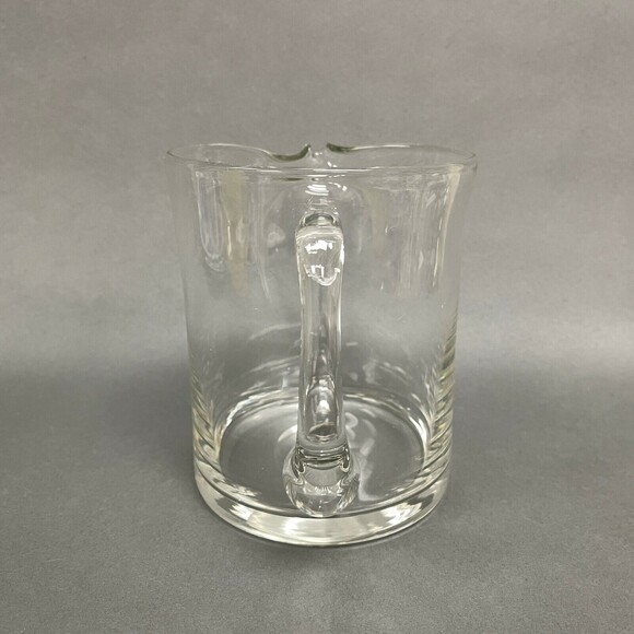 Clear Glass Pitcher 6 1/4" High Made in Poland - Picture 2 of 8
